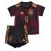 Camiseta Alemania Leon Goretzka #8 Visitante Equipación para niños Mundial 2022 manga corta (+ pantalones cortos)